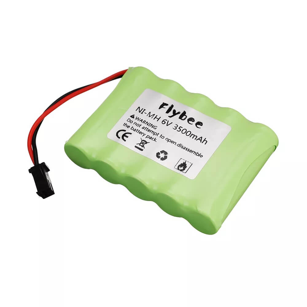 Flybee 3500mAh 6V Rechargeable NiMH Battery Pack
