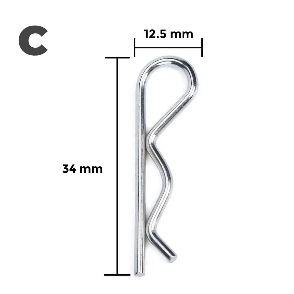 10x Body Shell Clip Pins