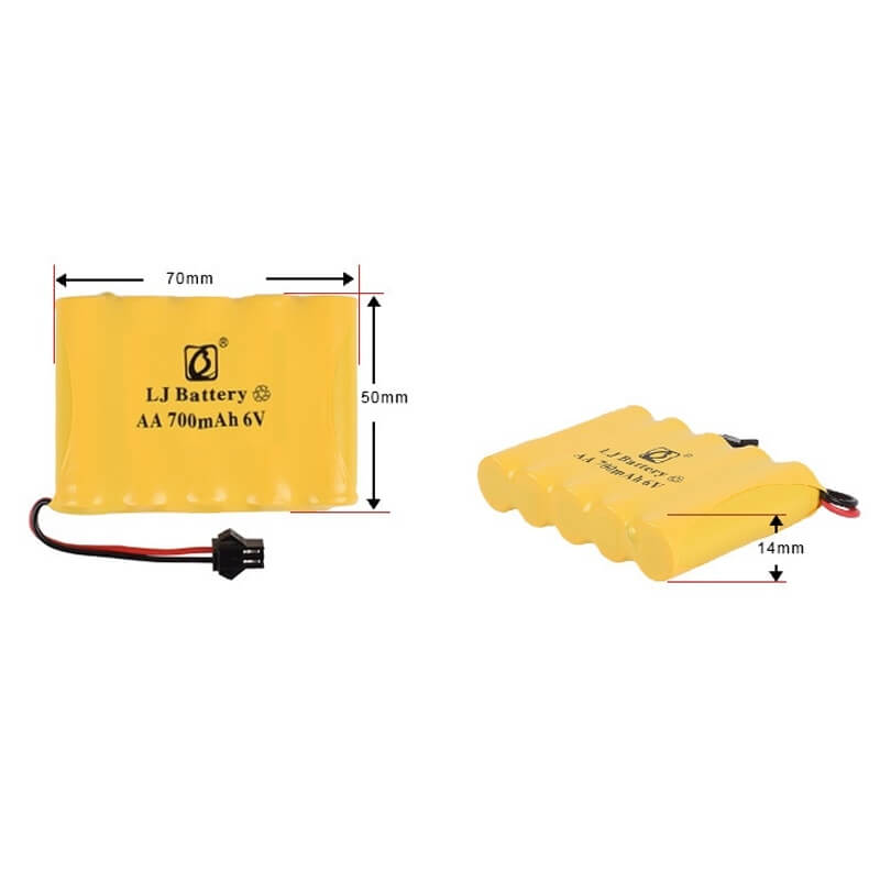 LJ Battery 6V 700mAh Ni-CD