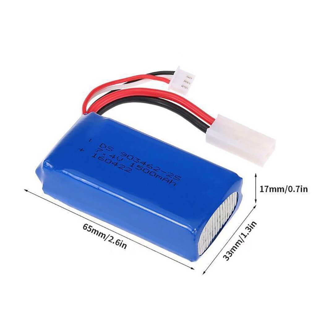 LiPo 7.4v 1500mAh 2S Battery for Feilun FT009 RC Boat