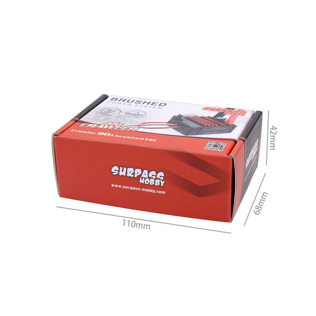 Surpass Hobby Waterproof Brushed 80A ESC-