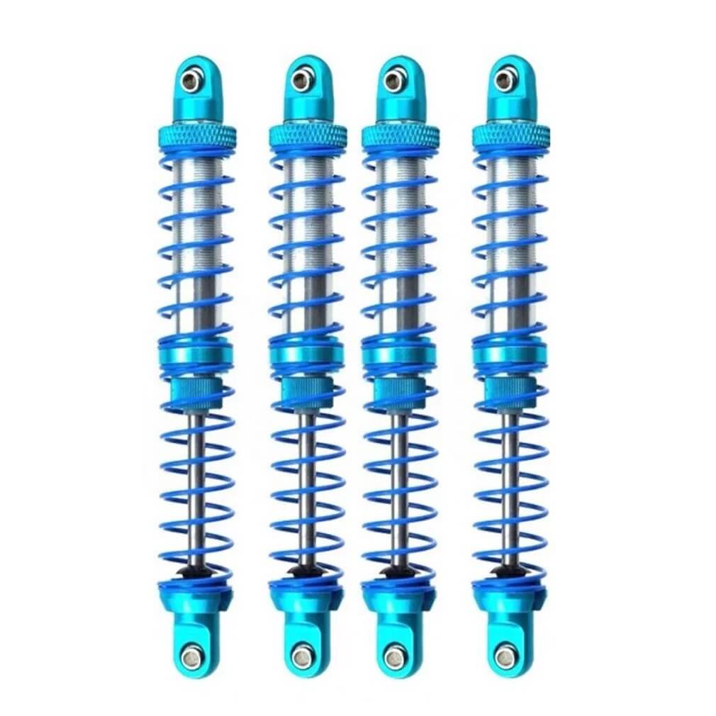 4x RC Rock Crawler Metal Blue Colour Shock Absorbers