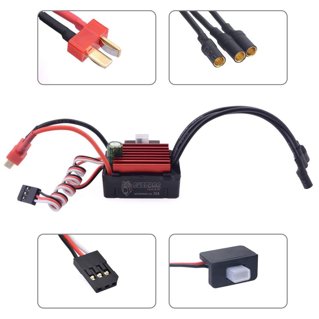 Surpass Hobby Waterproof Brushless 35A ESC-