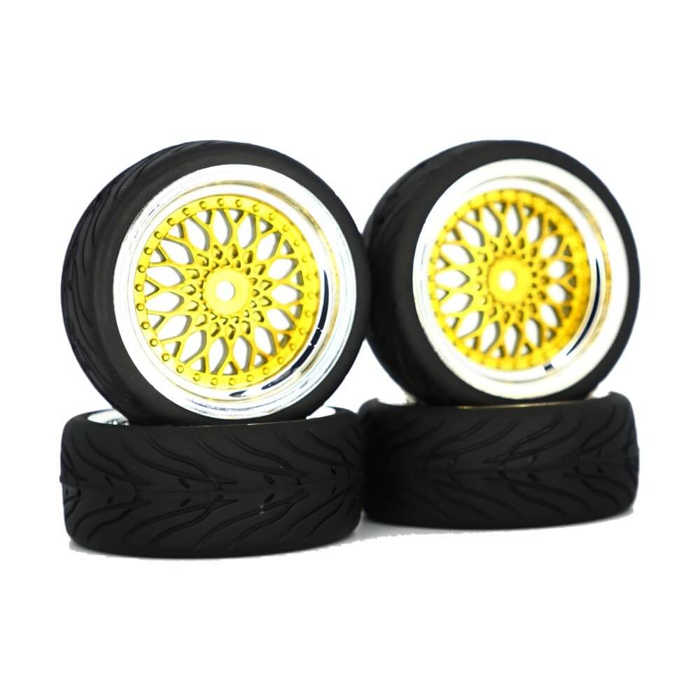 On-road racing golden wheels for 1/10 RC Cars