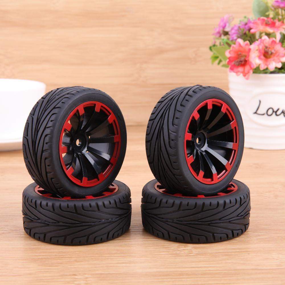 4Pcs Flat Racing Tires-