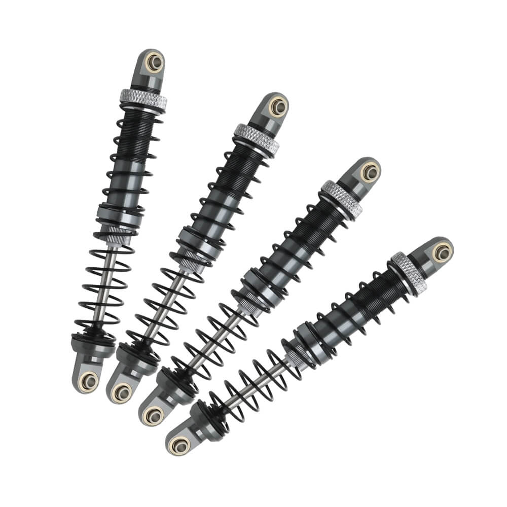 4x RC Rock Crawler Metal Titanium Colour Shock Absorbers