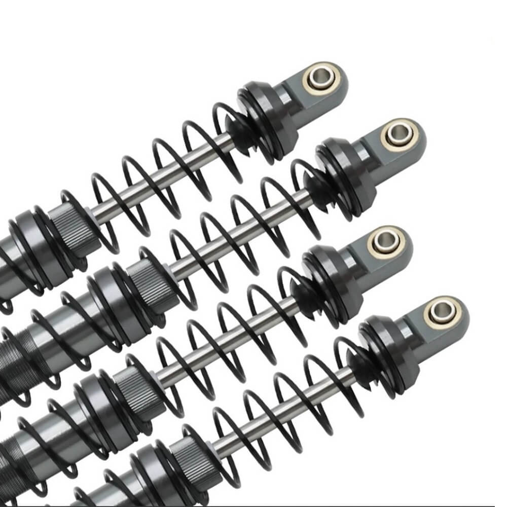 4x RC Rock Crawler Metal Titanium Colour Shock Absorbers