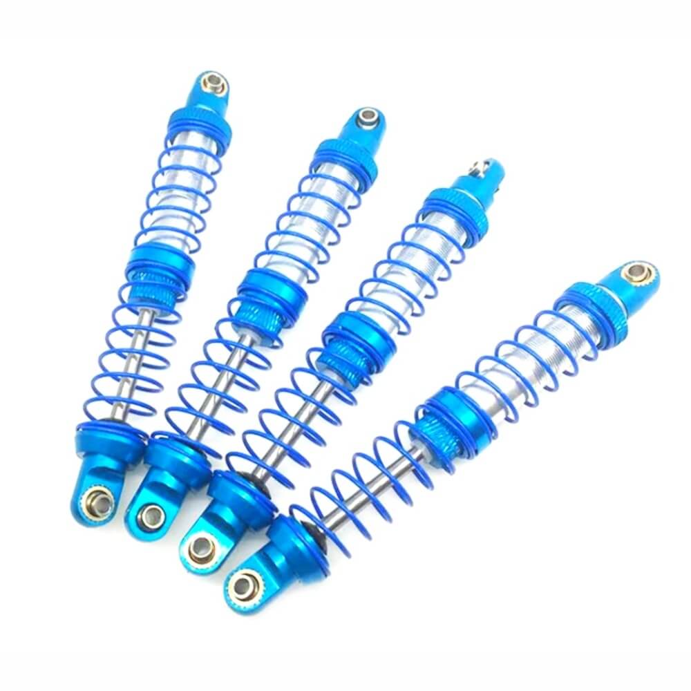 4x RC Rock Crawler Metal Blue Colour Shock Absorbers