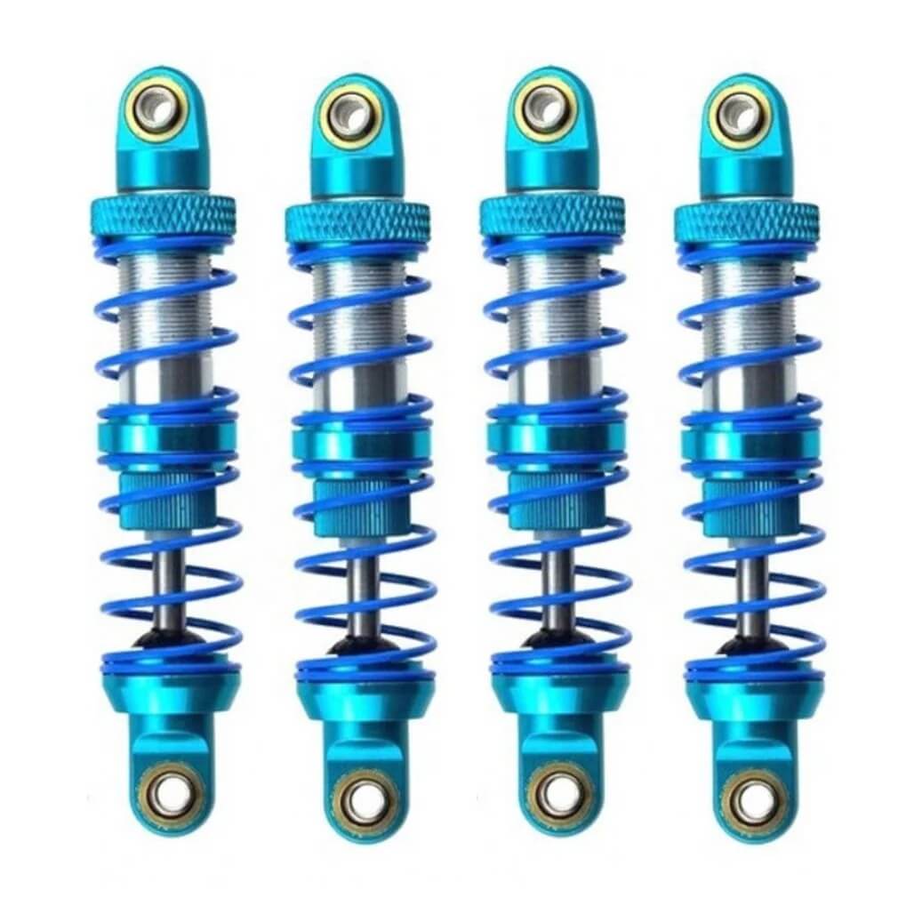 4x RC Rock Crawler Metal Blue Colour Shock Absorbers