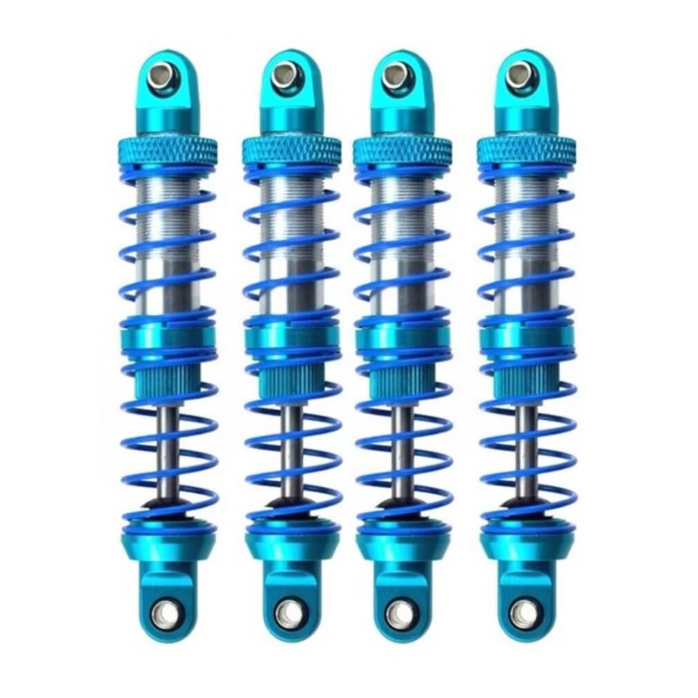 4x RC Rock Crawler Metal Blue Colour Shock Absorbers