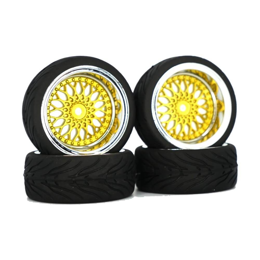 On-road racing golden wheels for 1/10 RC Cars