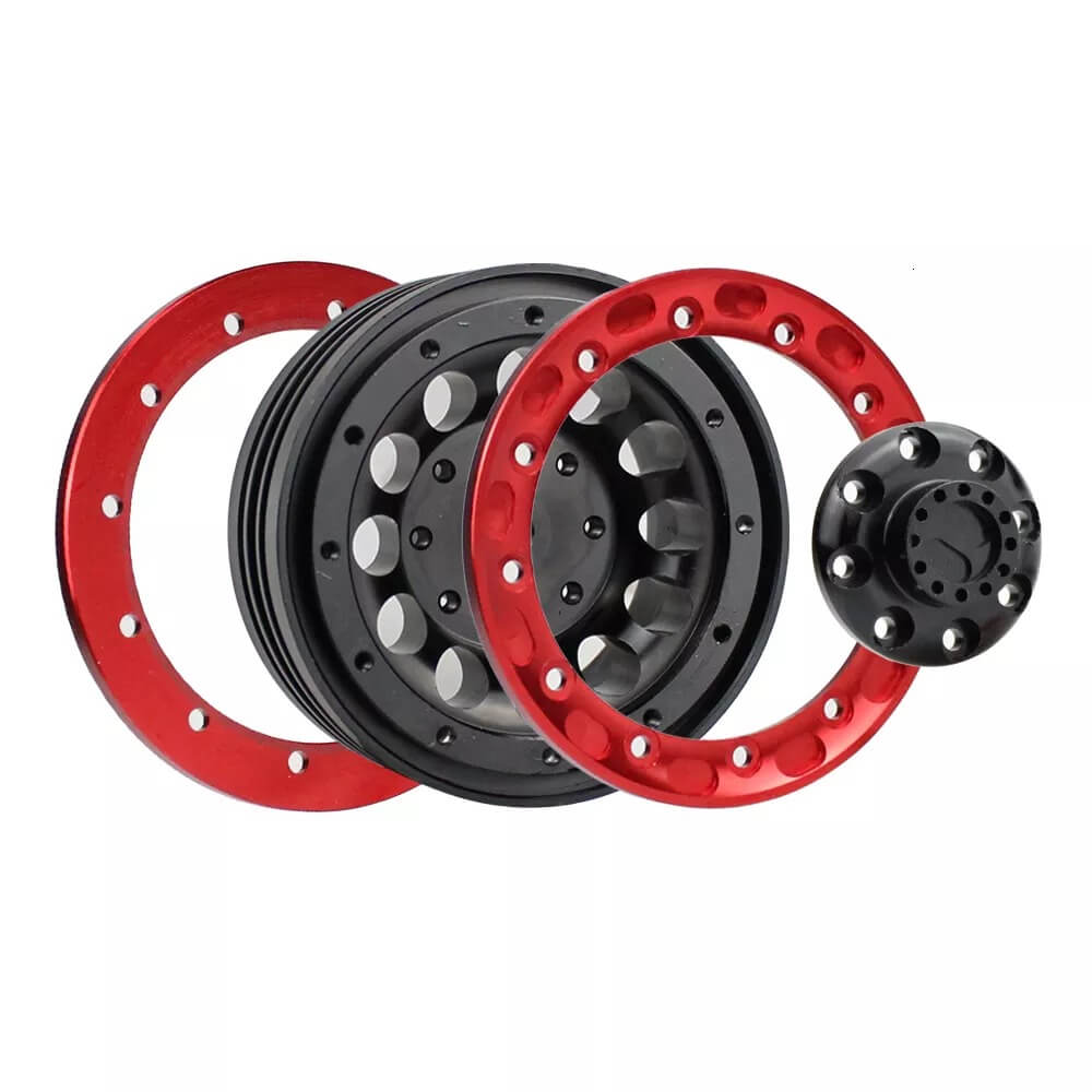 Aluminum Alloy 1.9" Beadlock Rims Pair for 1/10 RC Rock Crawler