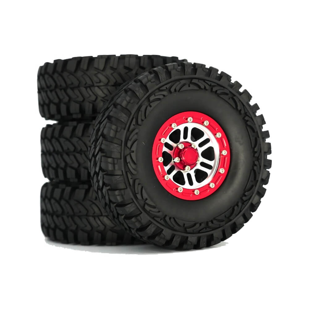MONARA Beadlock 1.9" Rim & Tires for 1/10 RC Rock Crawler
