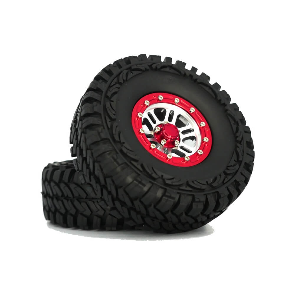 MONARA Beadlock 1.9" Rim & Tires for 1/10 RC Rock Crawler