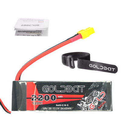 GoldBat 2200mAh 3S 11.1v 120C LiPo RC Battery