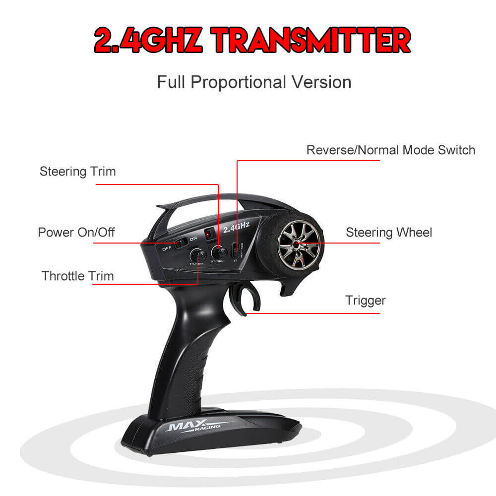 HB-ZP1002 2.4G 4WD 1:10 RC Off-road Rock Crawler