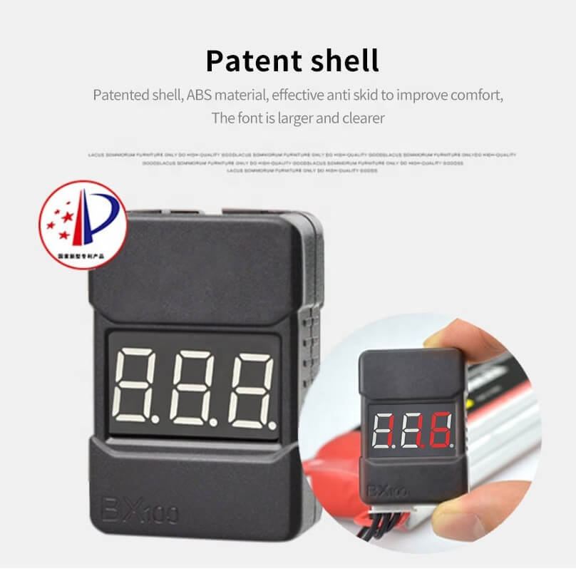 HotRC BX100 1-8S Lipo Battery Voltage Tester
