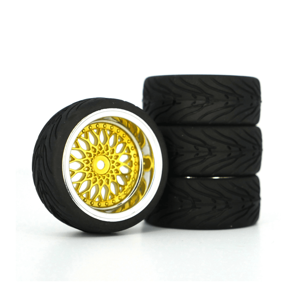 On-road racing golden wheels for 1/10 RC Cars