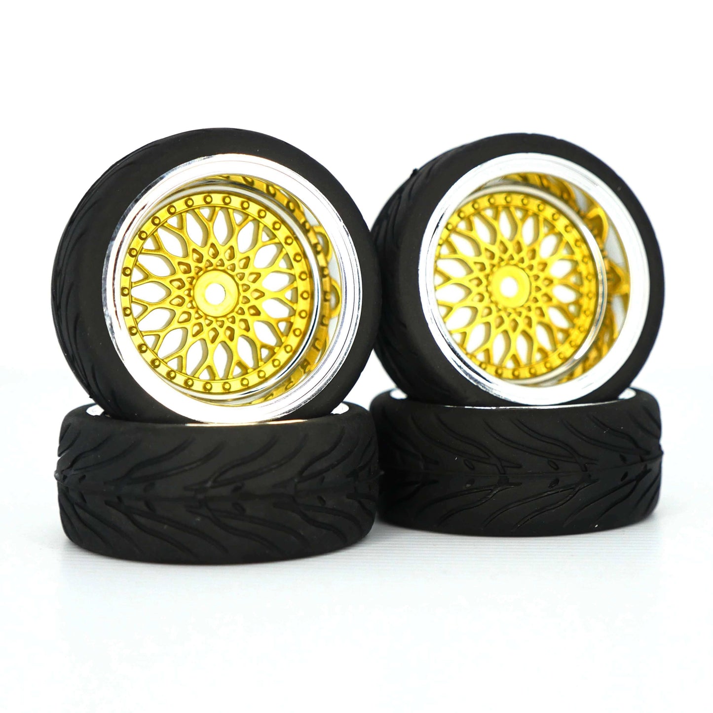 On-road racing golden wheels for 1/10 RC Cars