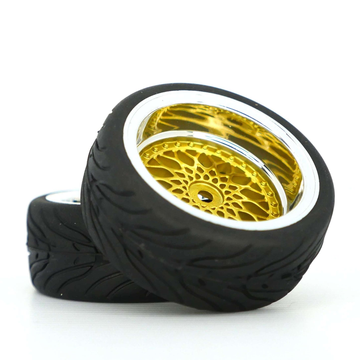 On-road racing golden wheels for 1/10 RC Cars