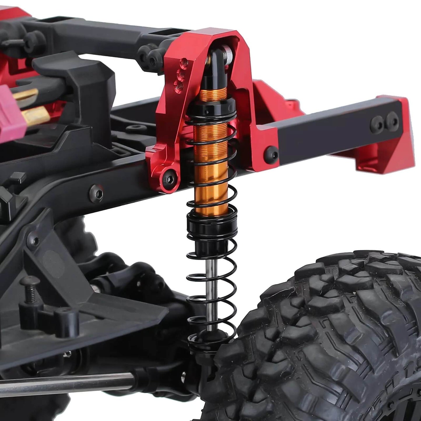 4x RC Rock Crawler Metal Gold Colour Shock Absorbers