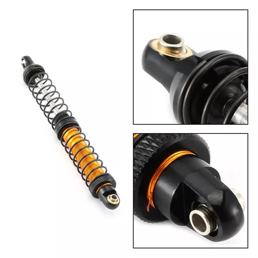 4x RC Rock Crawler Metal Gold Colour Shock Absorbers