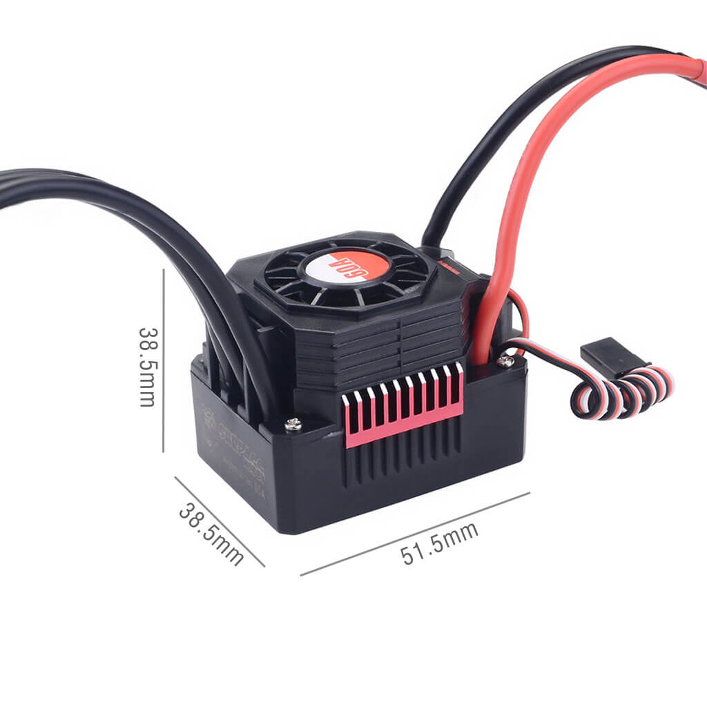 Surpass Hobby Waterproof 3650 Brushless Motor + 60A ESC + Heat Sink