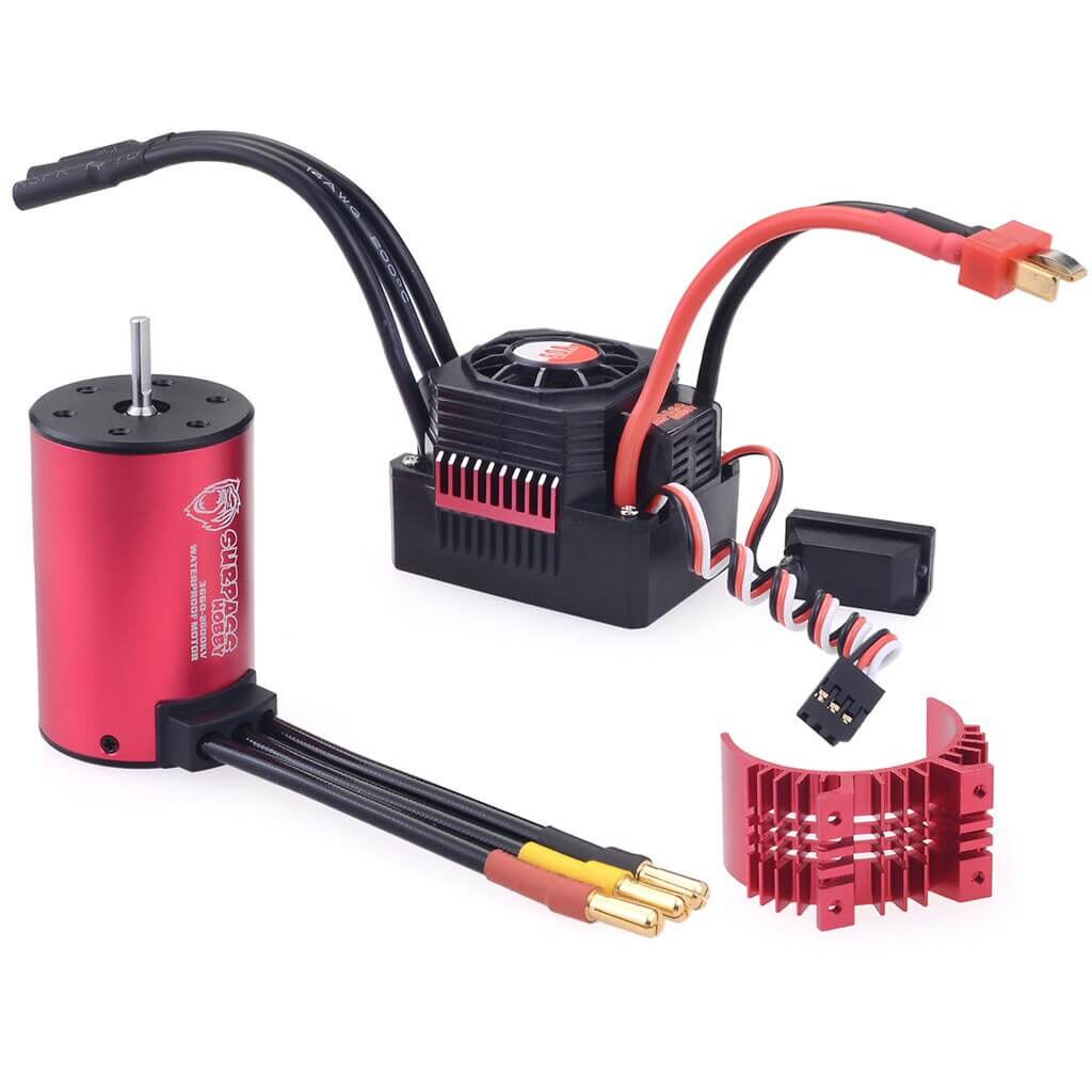 Surpass Hobby Waterproof 3650 Brushless Motor + 60A ESC + Heat Sink