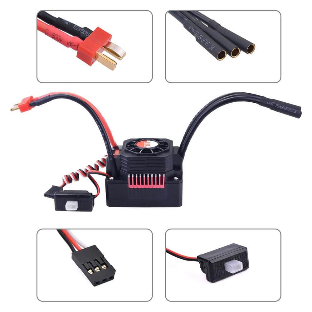 Surpass Hobby Waterproof 3650 Brushless Motor + 60A ESC + Heat Sink