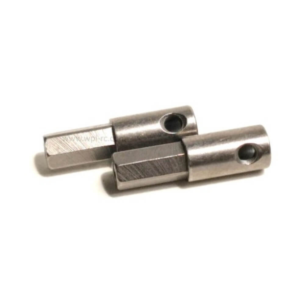 2x WPL Metal Hex Wheel Adapters