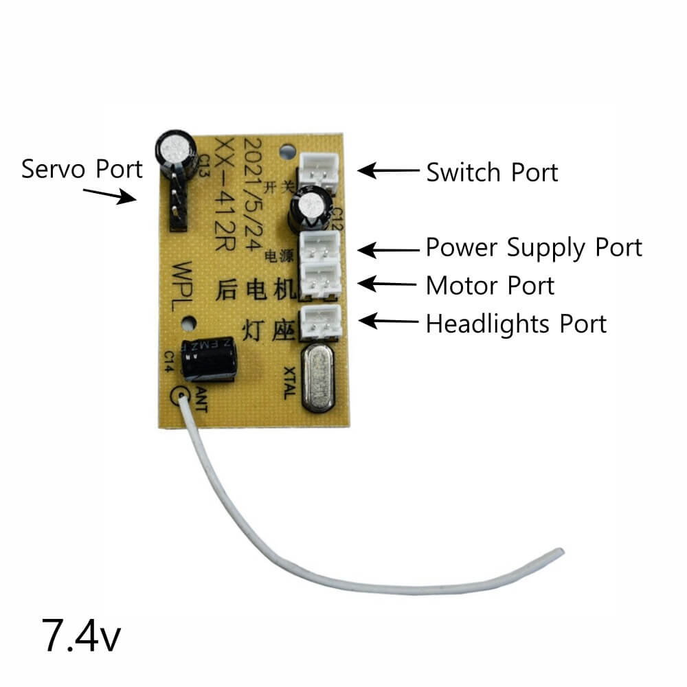 WPL Electronics Pack- Transmitter, Receiver, Battery, Charger, Connectors