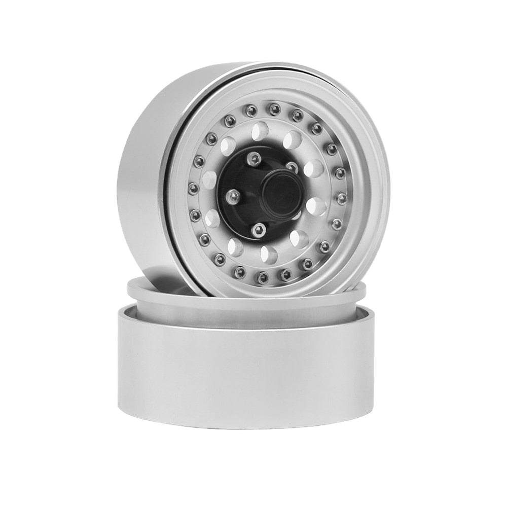 Metal Beadlock Wheel 1.9" Rims Pair for 1/10 RC Crawler