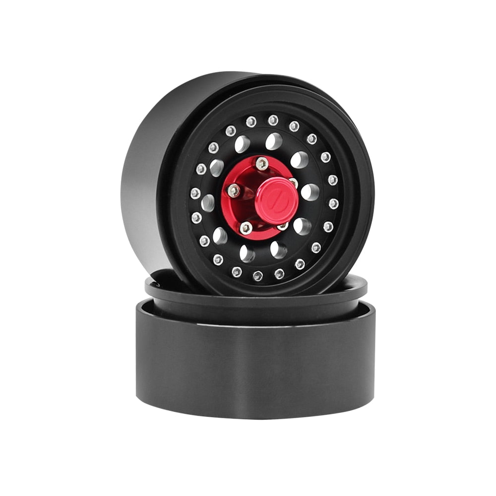 Metal Beadlock Wheel 1.9" Rims Pair for 1/10 RC Crawler