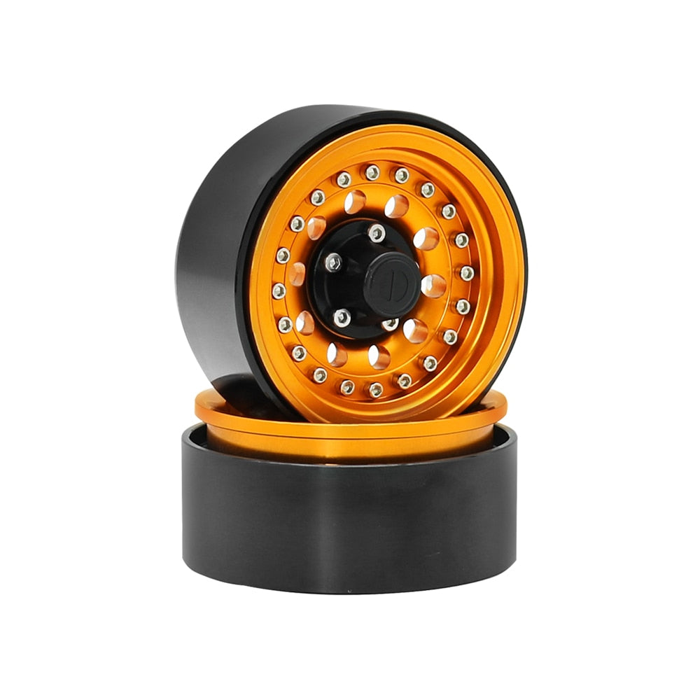 Metal Beadlock Wheel 1.9" Rims Pair for 1/10 RC Crawler