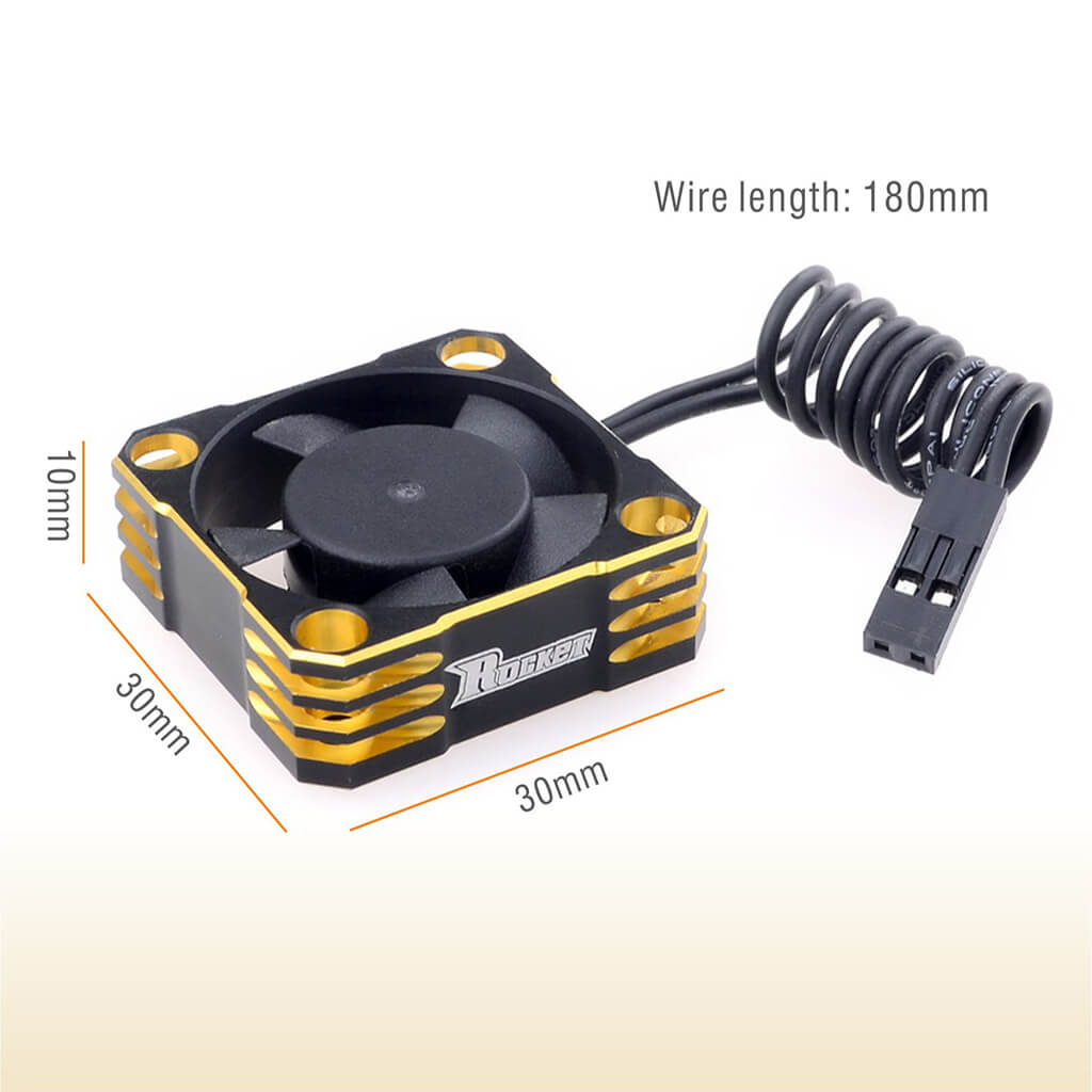 28000RPM Aluminium 30x30x10mm Cooling Fan for RC Motors