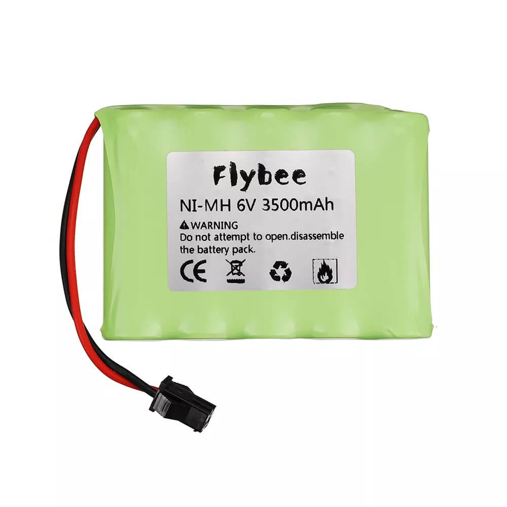 Flybee 3500mAh 6V Rechargeable NiMH Battery Pack