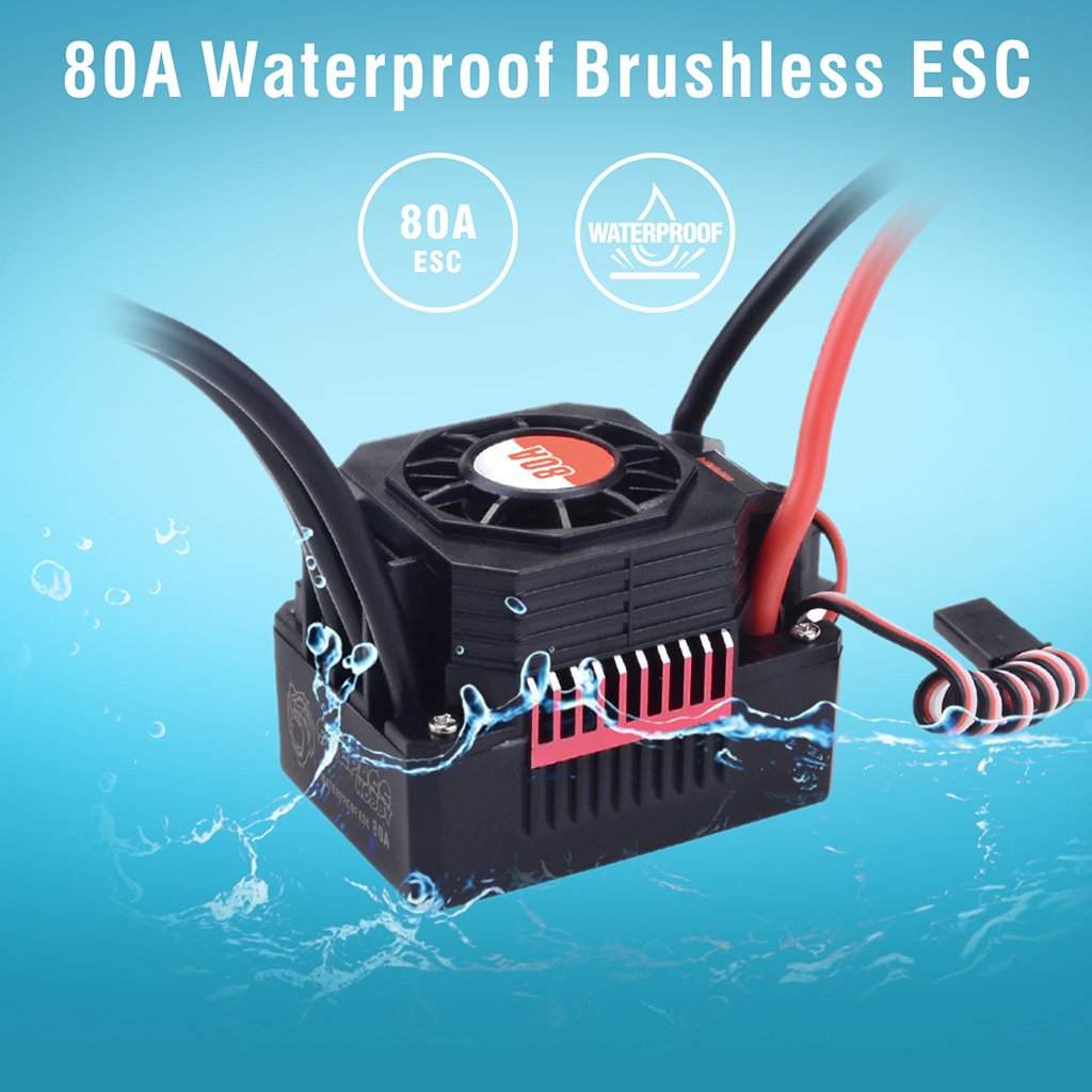 Surpass Hobby Waterproof Brushless 80A ESC-