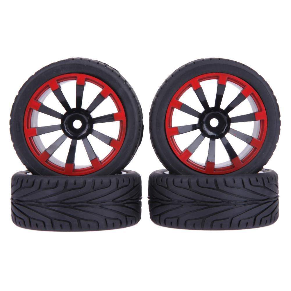 4Pcs Flat Racing Tires-