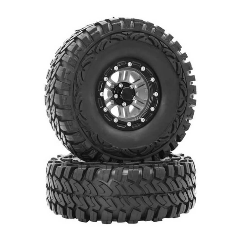 MONARA Beadlock 1.9" Rim & Tires for 1/10 RC Rock Crawler