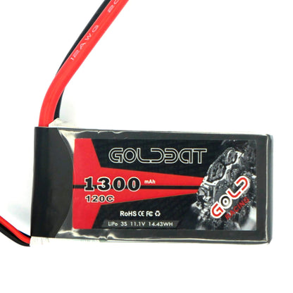 GoldBat 1300mAh 3S 11.1v 120C LiPo RC Battery