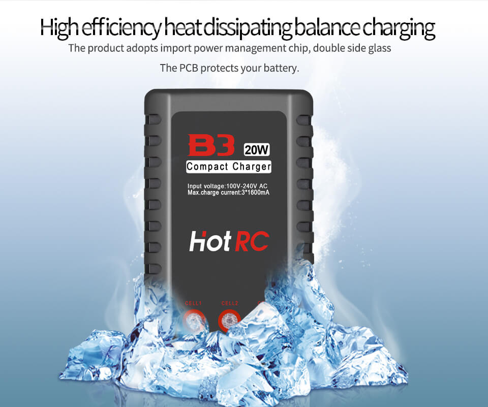 HotRC B3 20W 1.6A Battery Compact Balance Changer