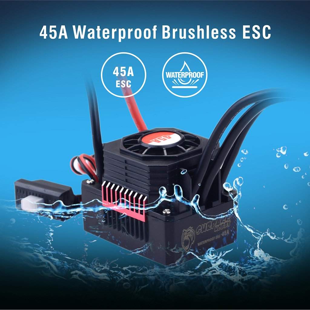 Surpass Hobby Waterproof F540 Brushless Motor + 45A ESC-