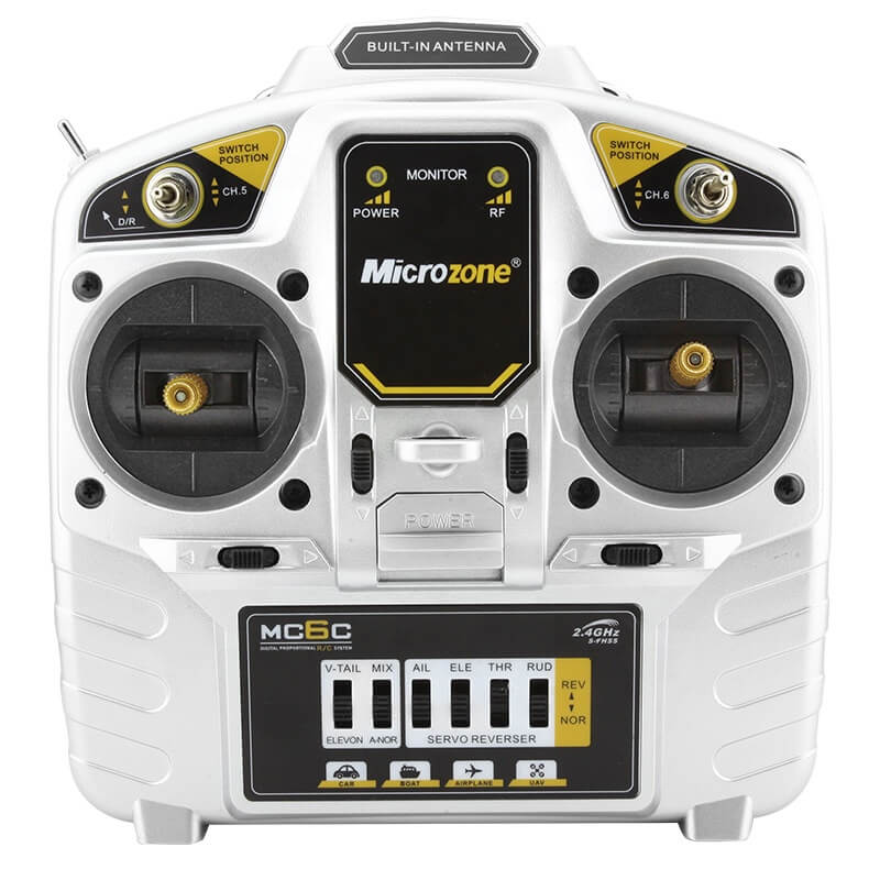 Microzone MC6C 2.4G 6CH Transmitter with Receiver