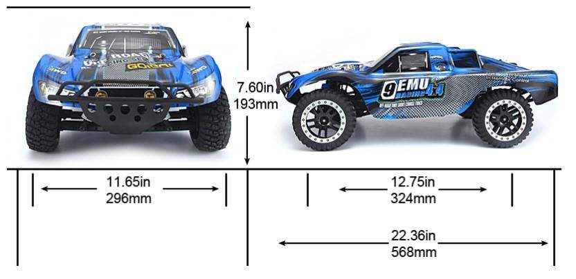 Remo Hobby 9EMU 1:10 4WD  Short Course Truck-