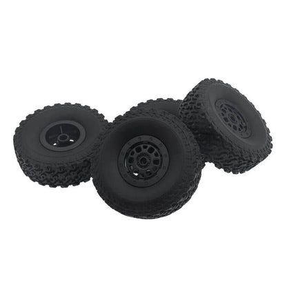 WPL Super Soft Black Rims & Tires with Sponge Inserts