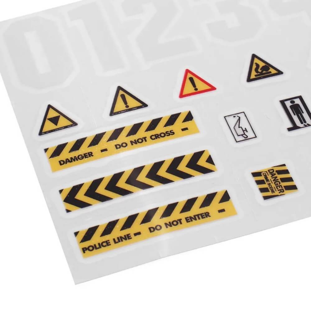 WPL Warning Sticker Decals Kit