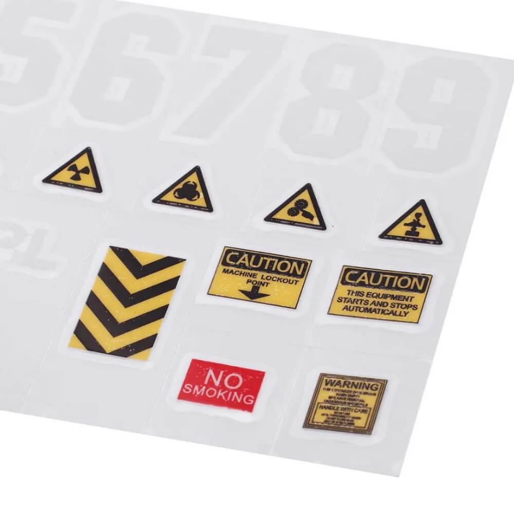 WPL Warning Sticker Decals Kit
